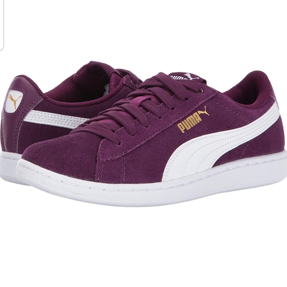 womens purple puma sneakers